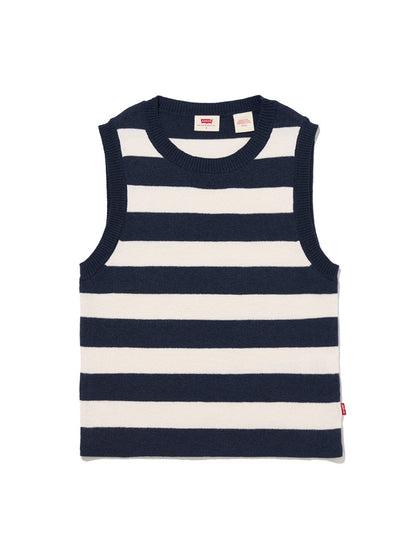 OCEAN ボーダー タンクトップ ブルー STRIPE NIGHTWATCH