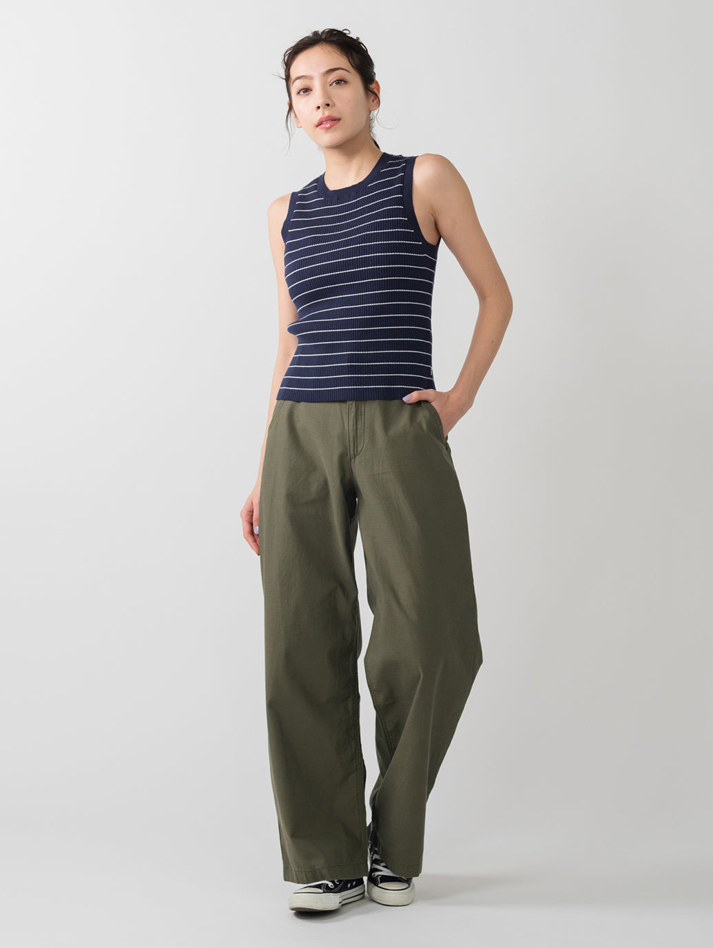 OCEAN ボーダー タンクトップ