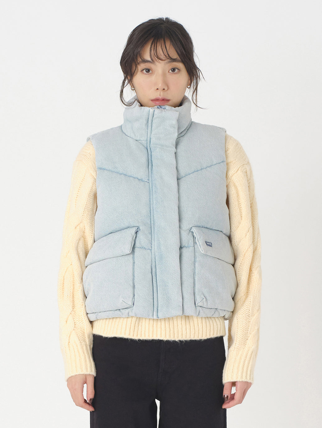 ダウンベスト ライトインディゴ CELEBRATE THE MOMENT