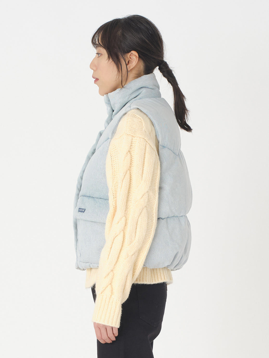 ダウンベスト ライトインディゴ CELEBRATE THE MOMENT