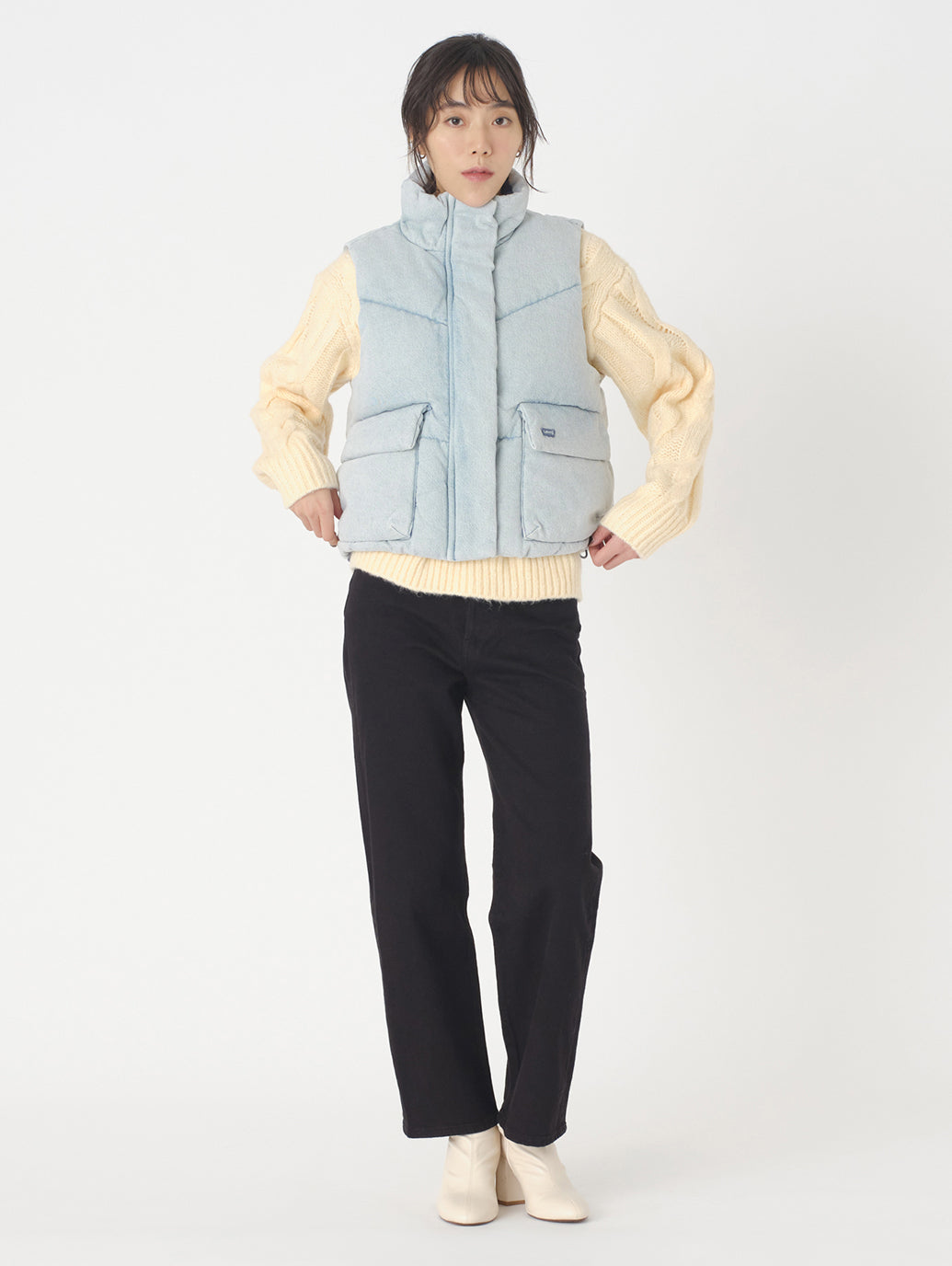 ダウンベスト ライトインディゴ CELEBRATE THE MOMENT