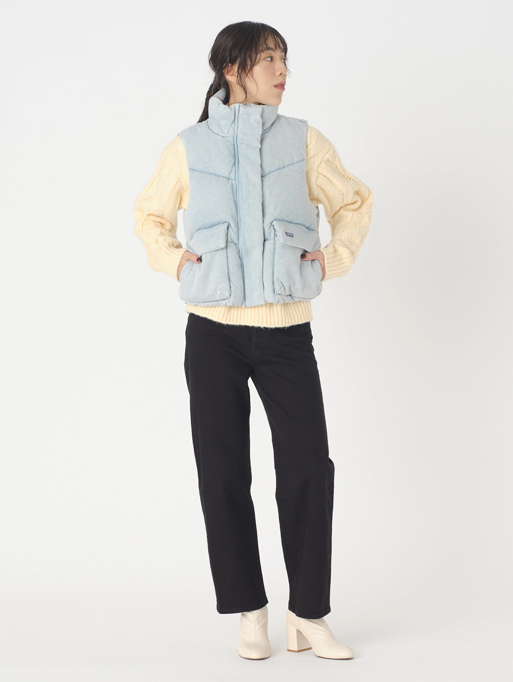 ダウンベスト ライトインディゴ CELEBRATE THE MOMENT