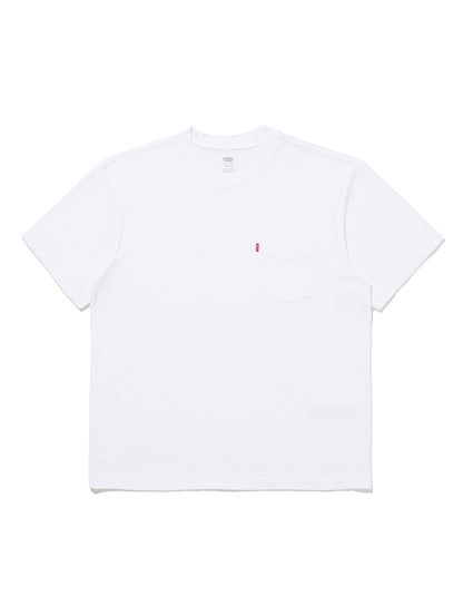 ヘビーウェイト ポケット Tシャツ ホワイト BRIGHT WHITE
