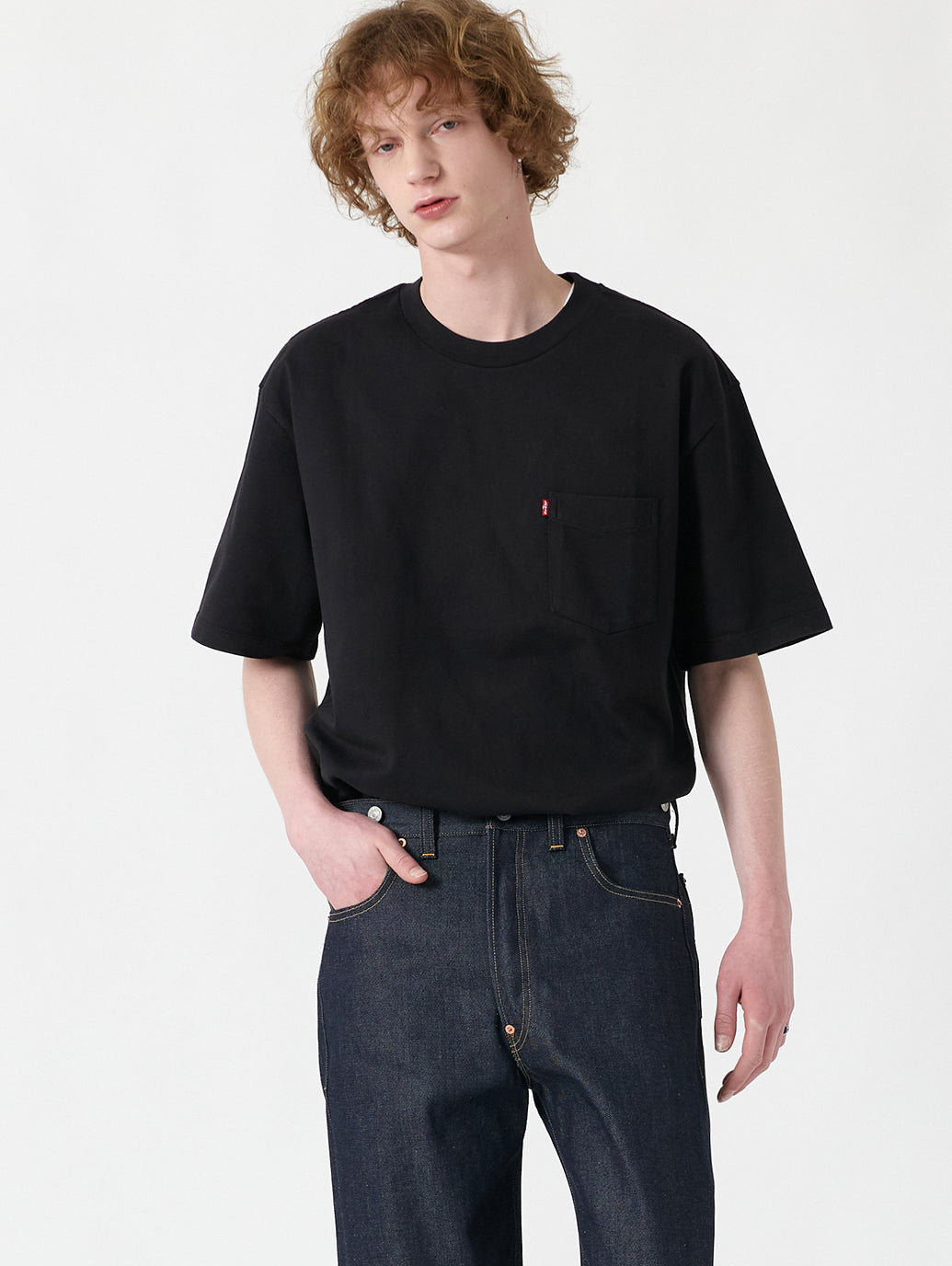 ヘビーウェイト ポケット Tシャツ ブラック MINERAL BLACK