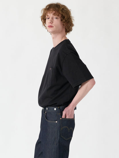 ヘビーウェイト ポケット Tシャツ ブラック MINERAL BLACK