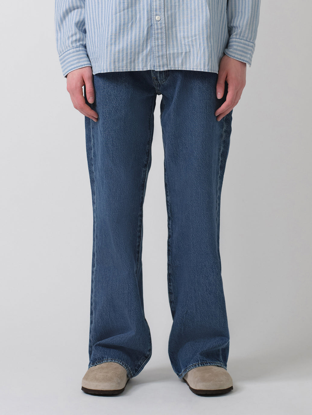 567 ジーンズ ルーズフレア ミディアムインディゴ