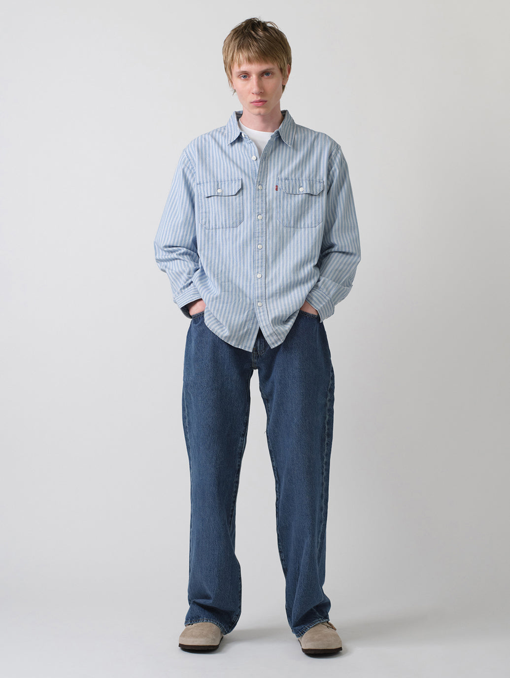 567 ジーンズ ルーズフレア ミディアムインディゴ