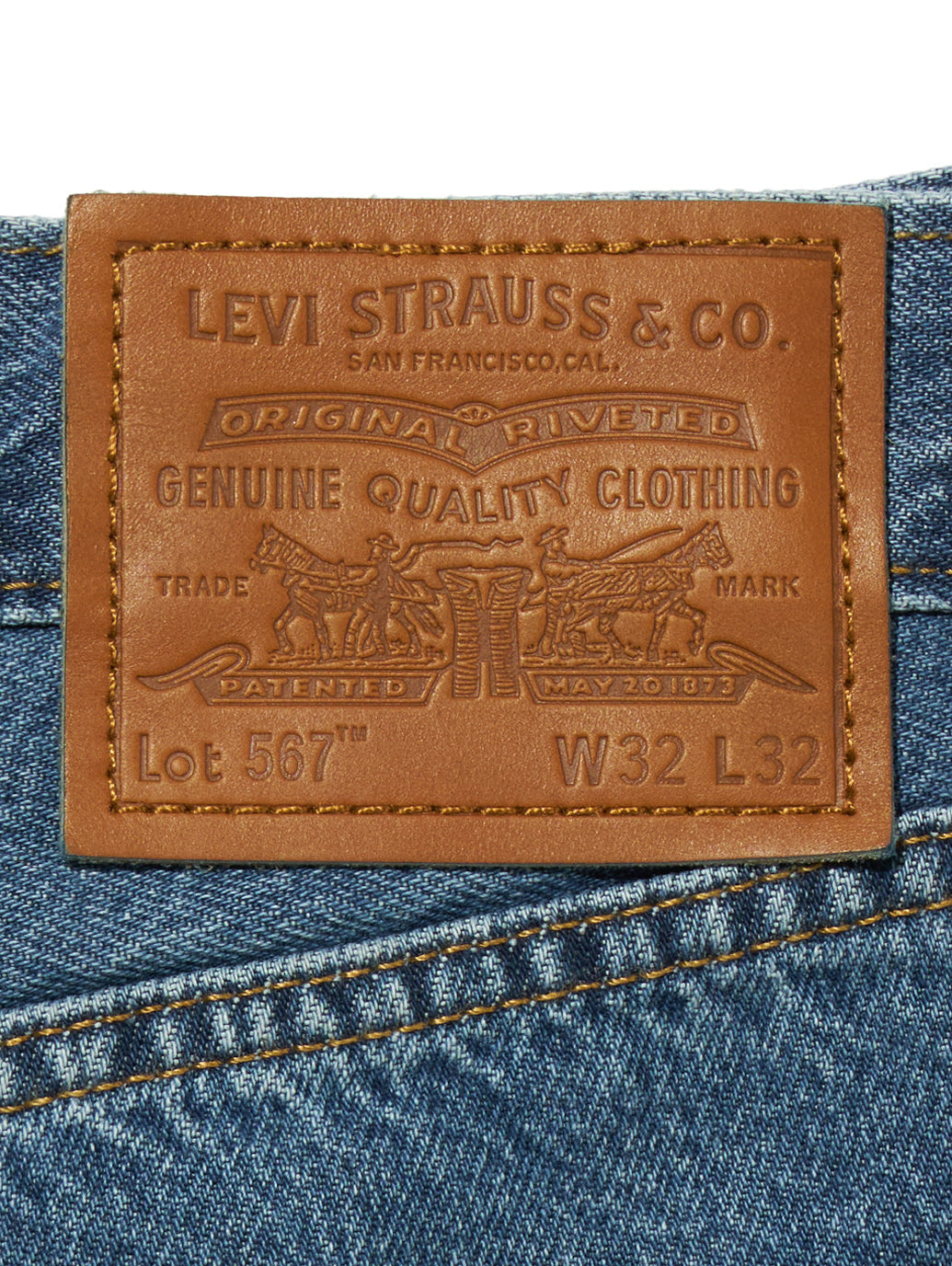 567 ジーンズ ルーズフレア ミディアムインディゴ