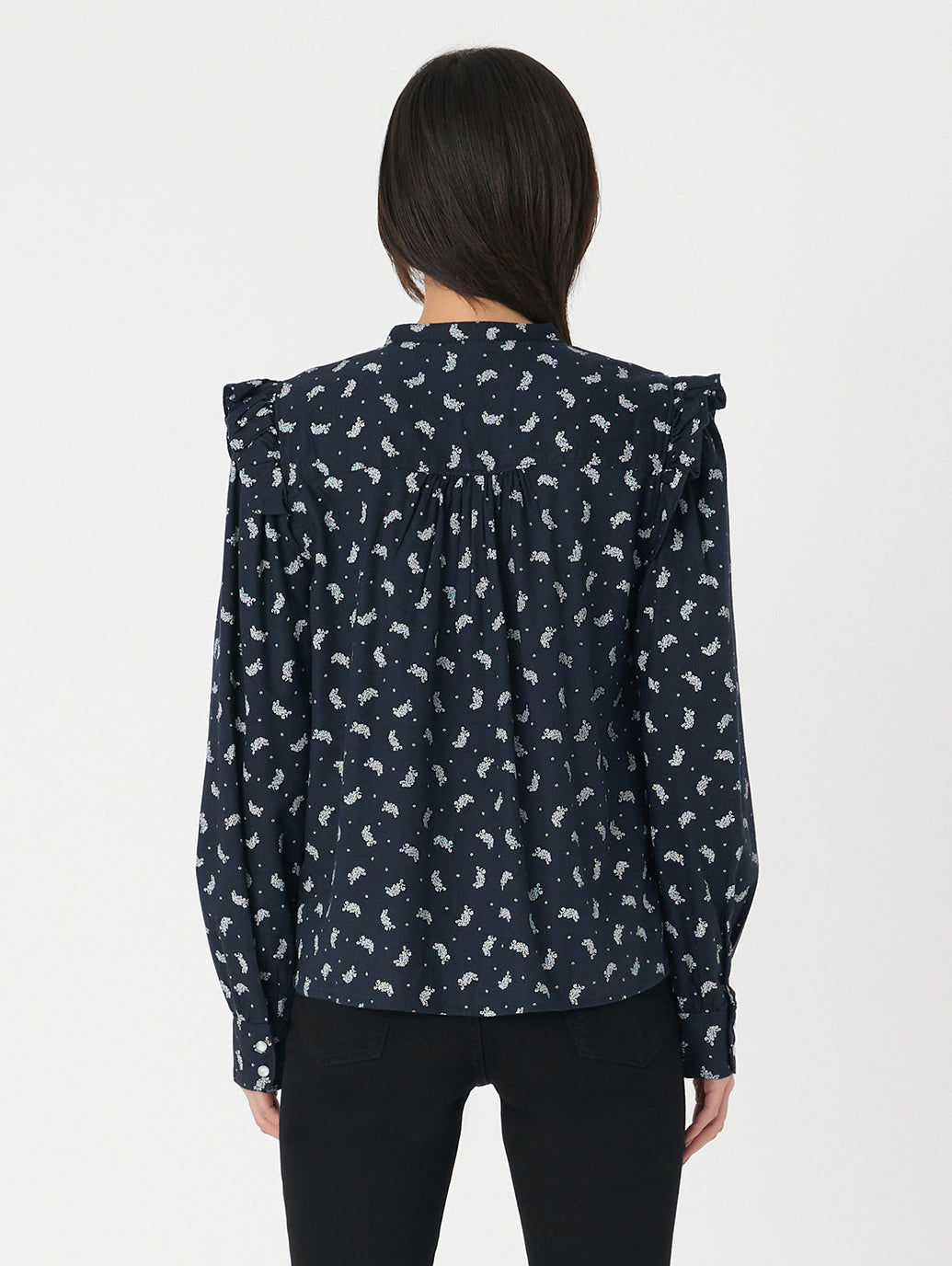 GIANNA ブラウスシャツ ブルー SAWYER PAISLEY SUGAR