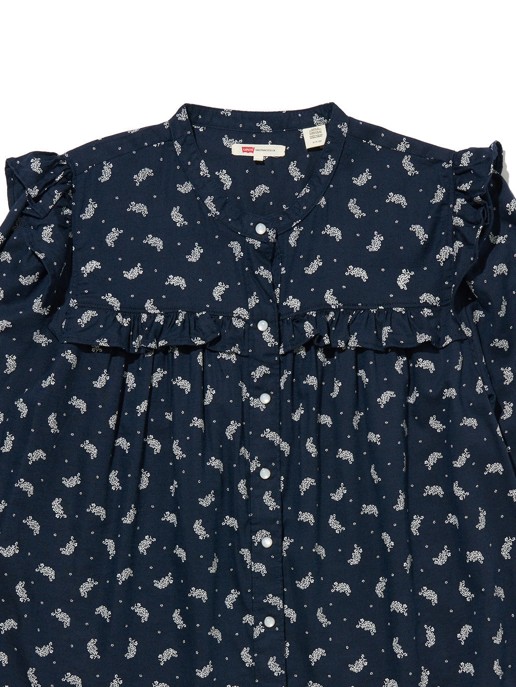 GIANNA ブラウスシャツ ブルー SAWYER PAISLEY SUGAR