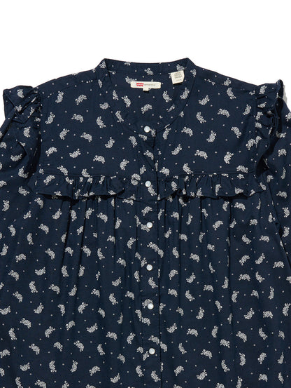 GIANNA ブラウスシャツ ブルー SAWYER PAISLEY SUGAR