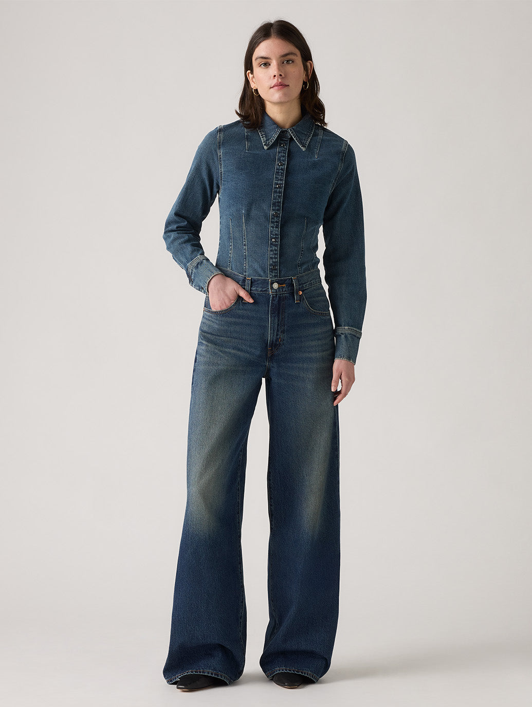 XL STRAIGHT ジーンズ ダークインディゴ