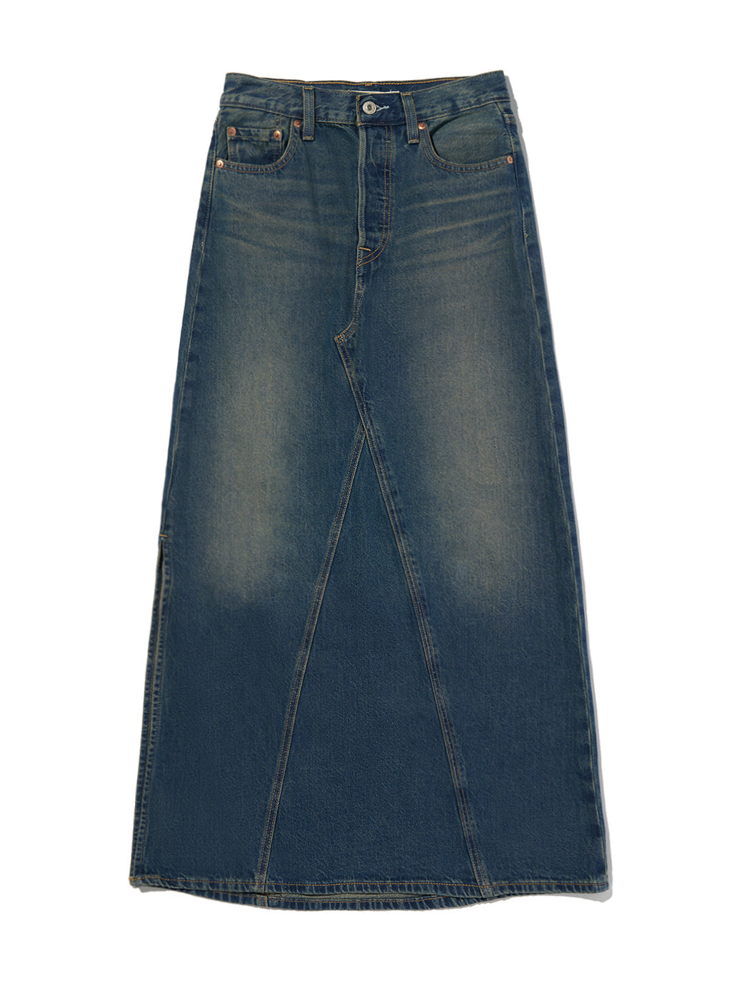 ICONIC ロングスカート ミディアムインディゴ