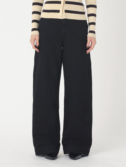 RIBCAGE WIDE LEG ブラック TAILOR CHASING RAIN