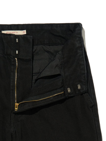 RIBCAGE WIDE LEG ブラック TAILOR CHASING RAIN