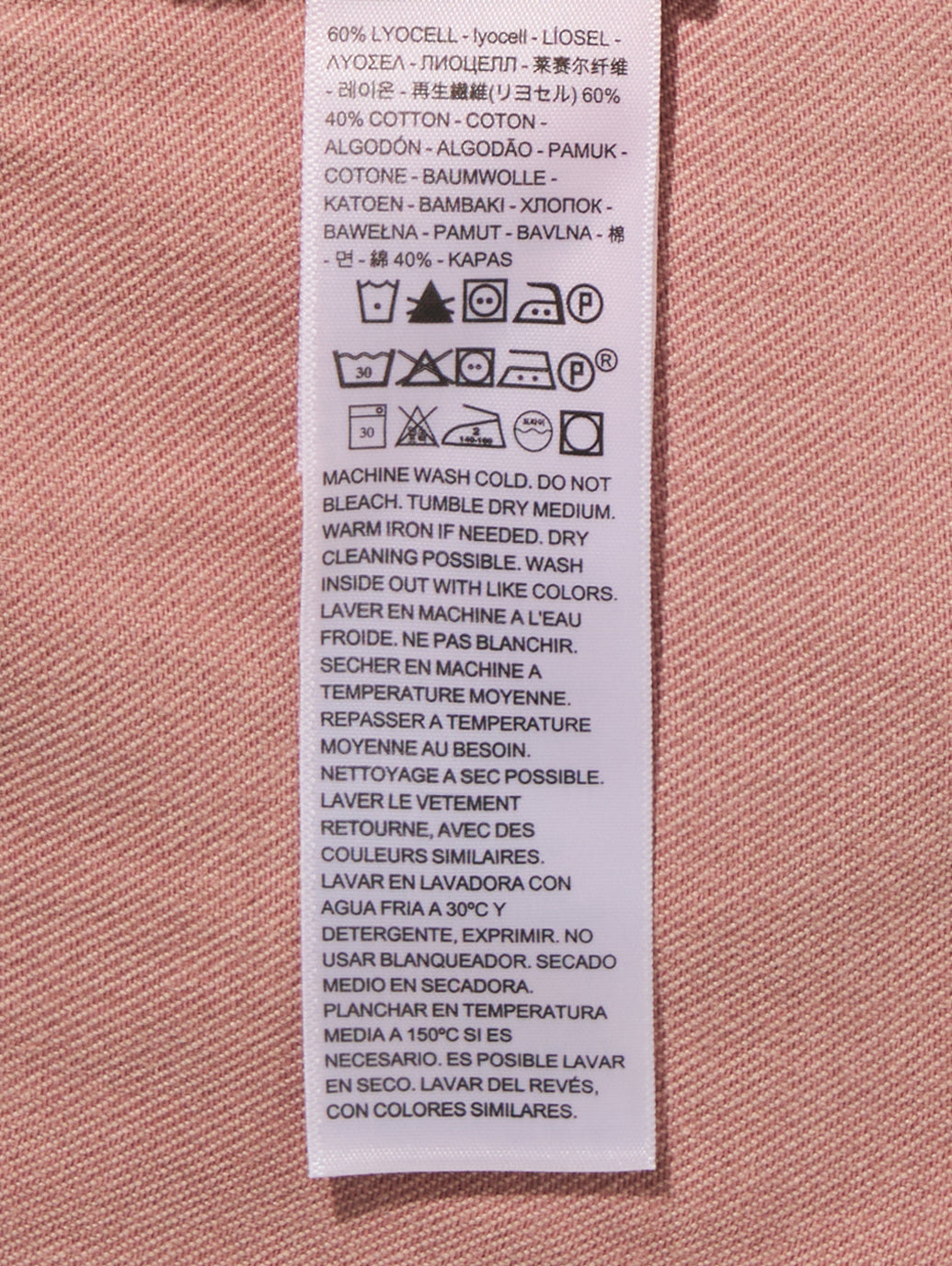 TYLA シャツ パープル DUSTY PALE MAUVE