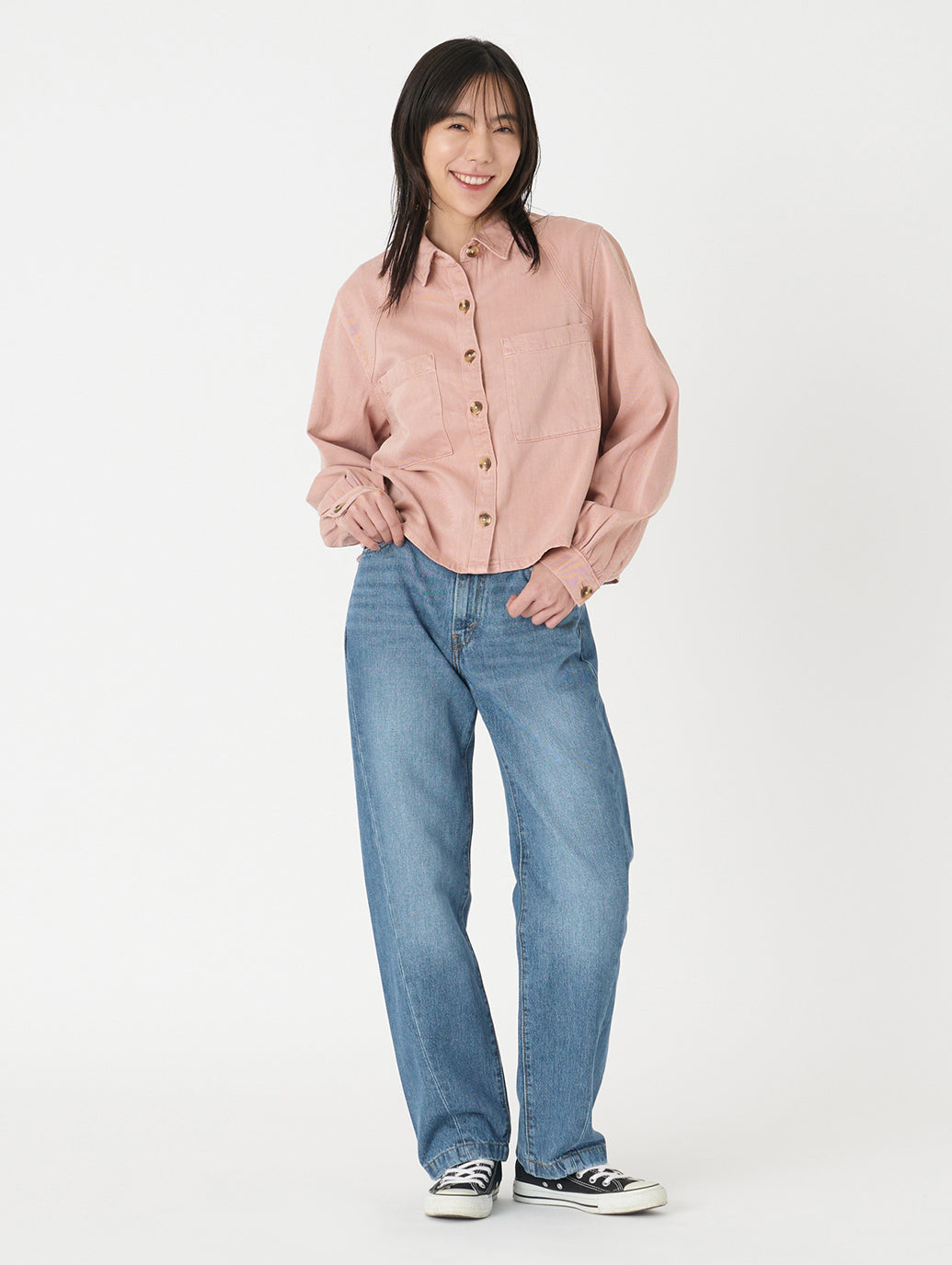 TYLA シャツ パープル DUSTY PALE MAUVE