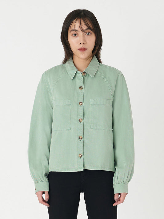 TYLA シャツ グリーン DUSTY BLUE SURF