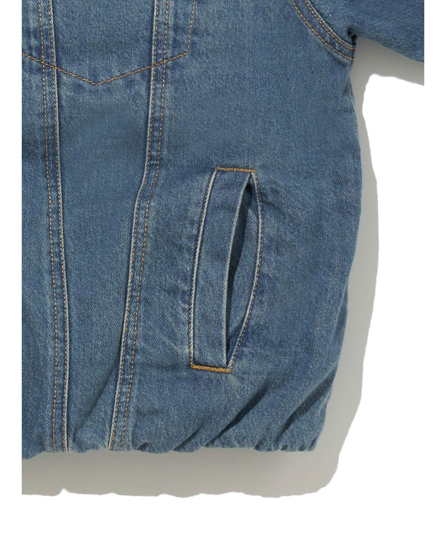 90S PADDED トラッカージャケット ミディアムインディゴ PLUSHY