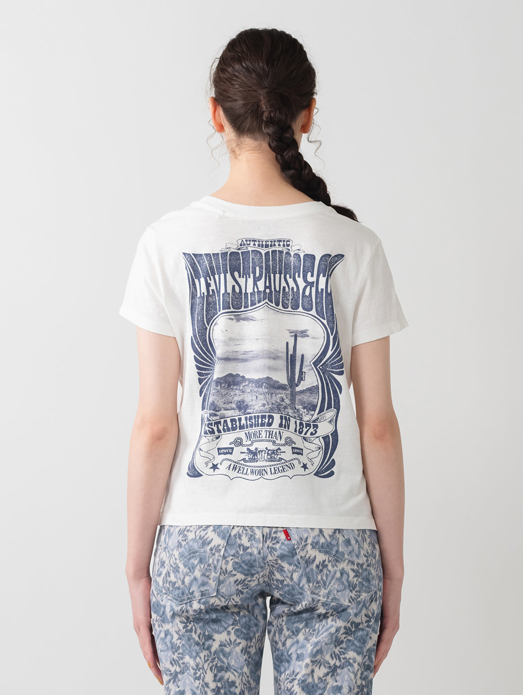 グラフィック ボックスシルエット Tシャツ