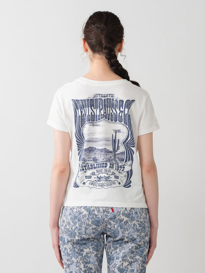 グラフィック ボックスシルエット Tシャツ