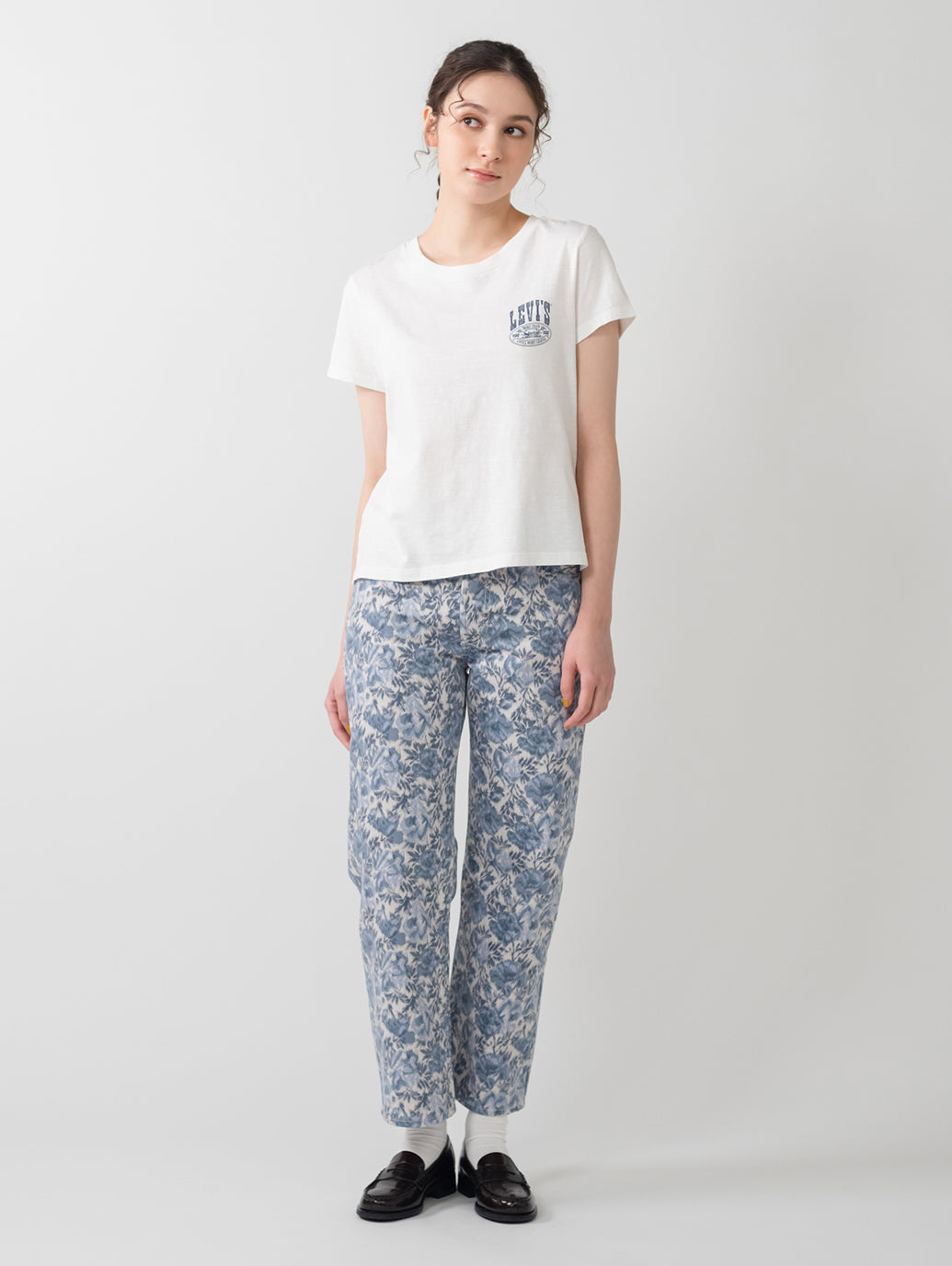 グラフィック ボックスシルエット Tシャツ