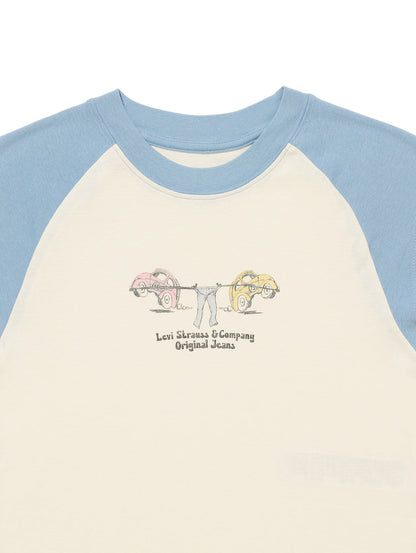 グラフィック半袖カットソー ホワイト HIPPIE PULL