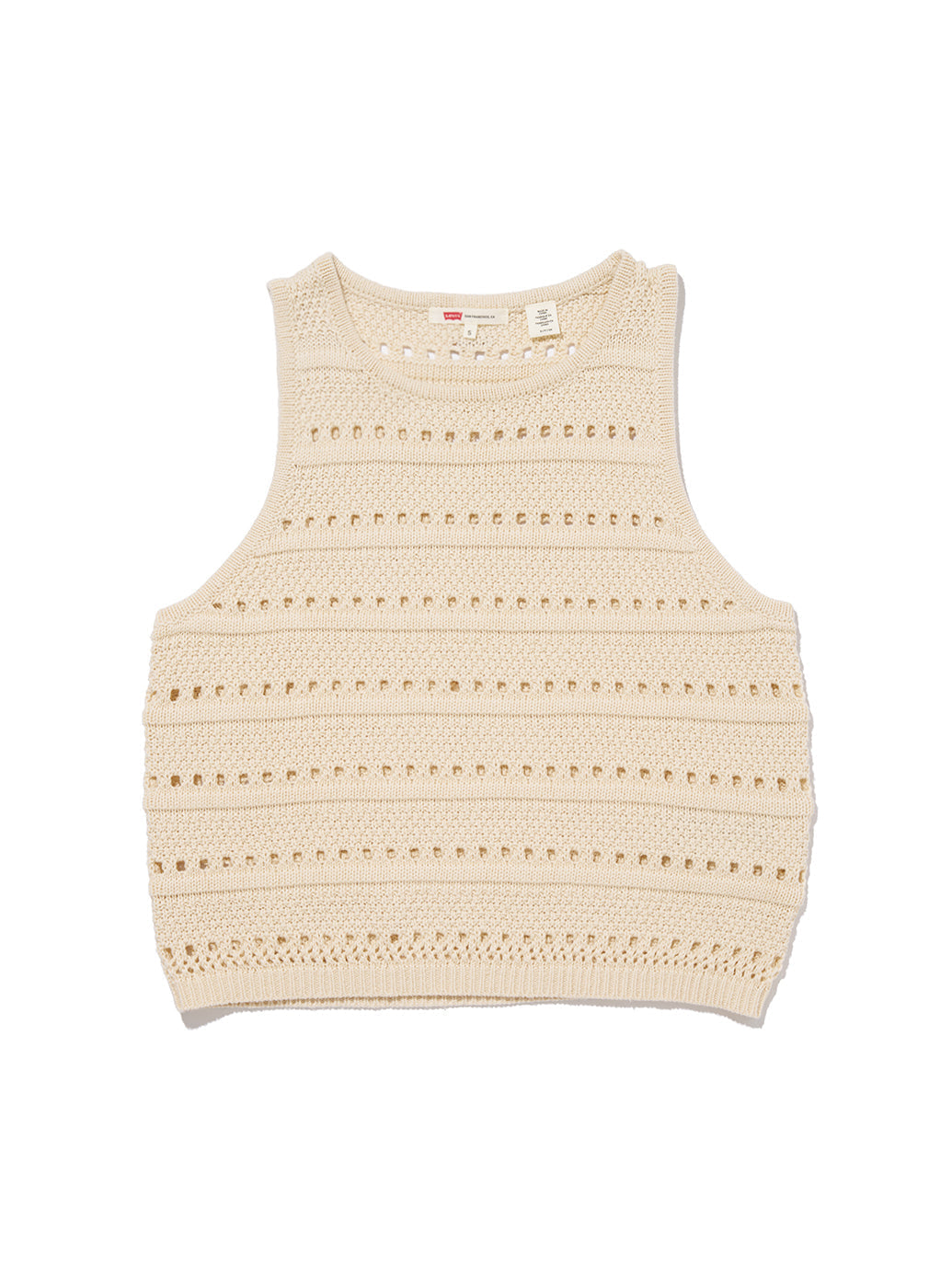 SUPERBLOOM ノースリーブトップス ベージュ WHITE SWAN