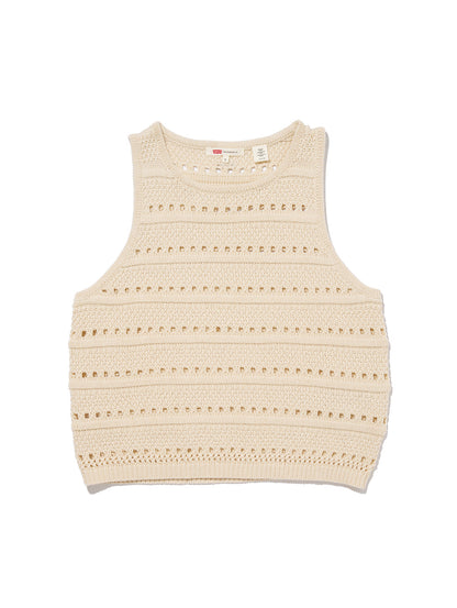 SUPERBLOOM ノースリーブトップス ベージュ WHITE SWAN