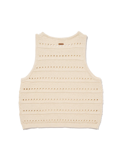 SUPERBLOOM ノースリーブトップス ベージュ WHITE SWAN