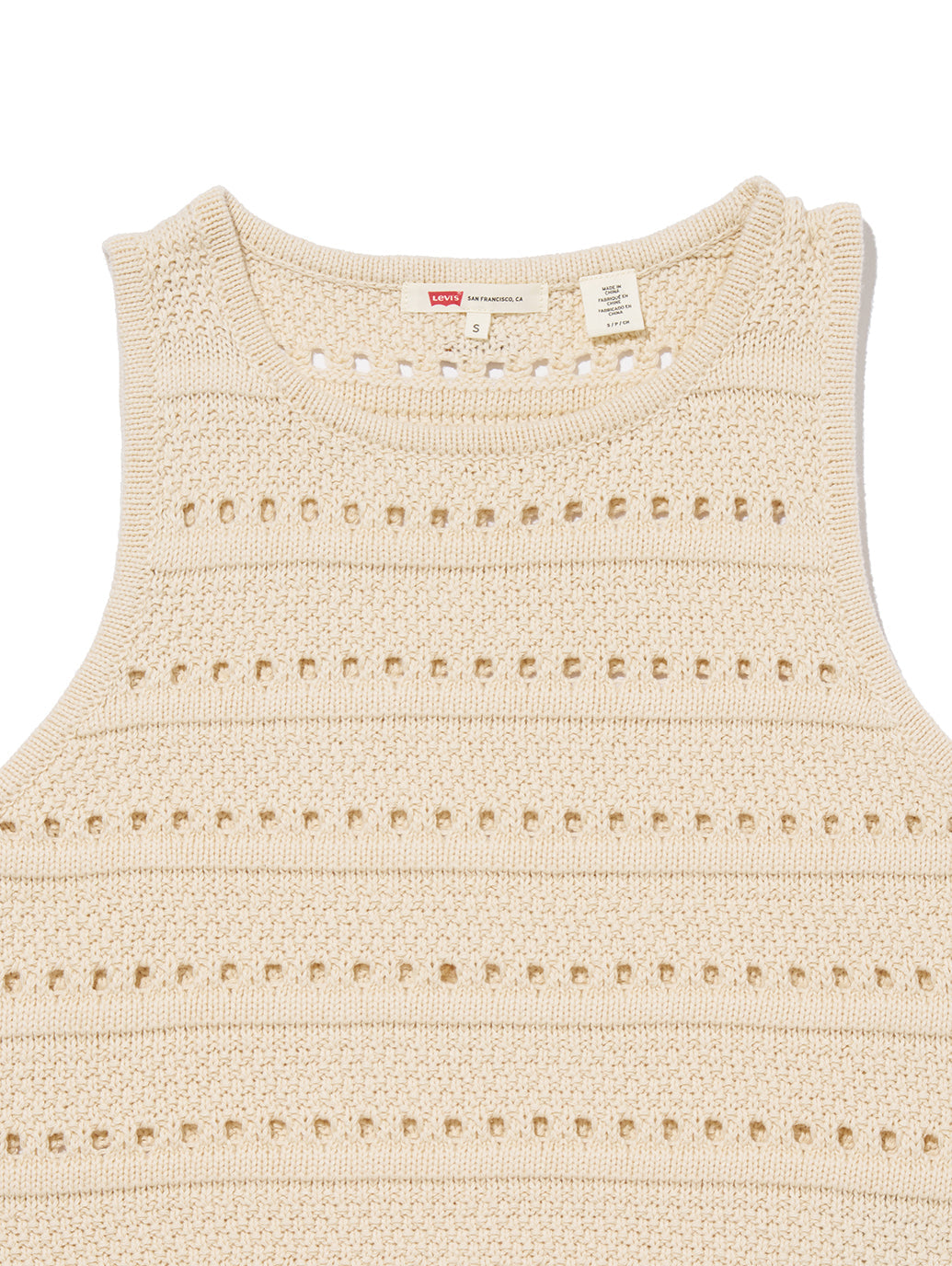 SUPERBLOOM ノースリーブトップス ベージュ WHITE SWAN