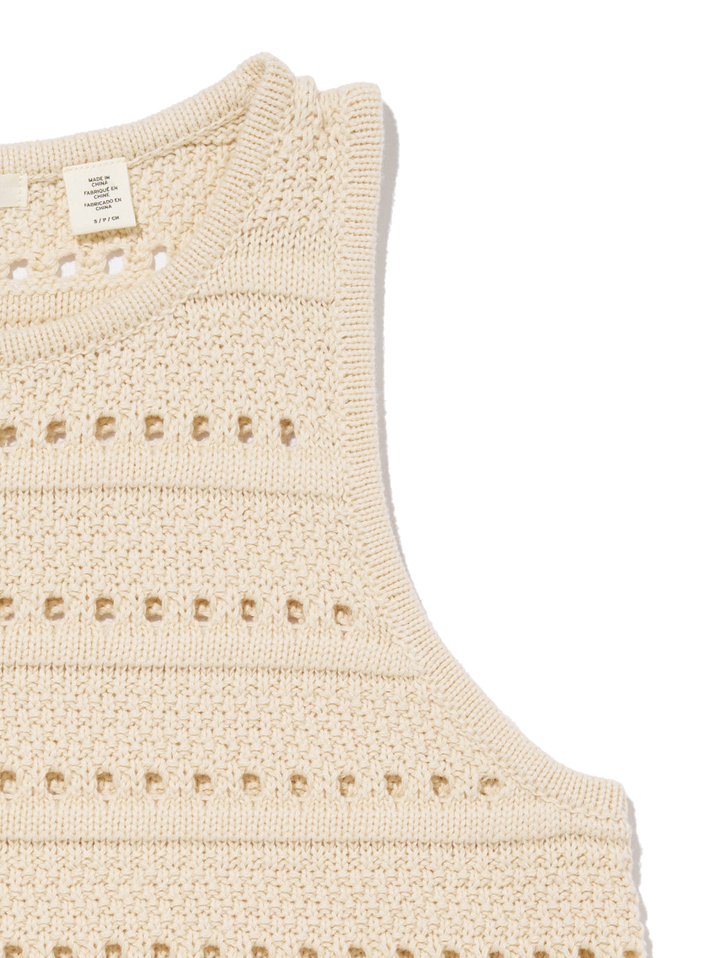 SUPERBLOOM ノースリーブトップス ベージュ WHITE SWAN