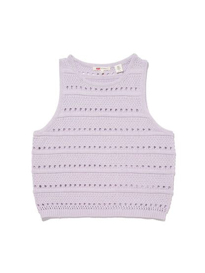 SUPERBLOOM ノースリーブトップス パープル LAVENDER BLUE