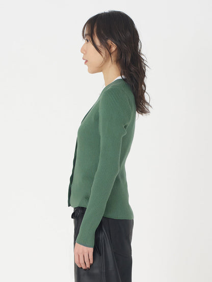 ニットカーディガン グリーン BISTRO GREEN