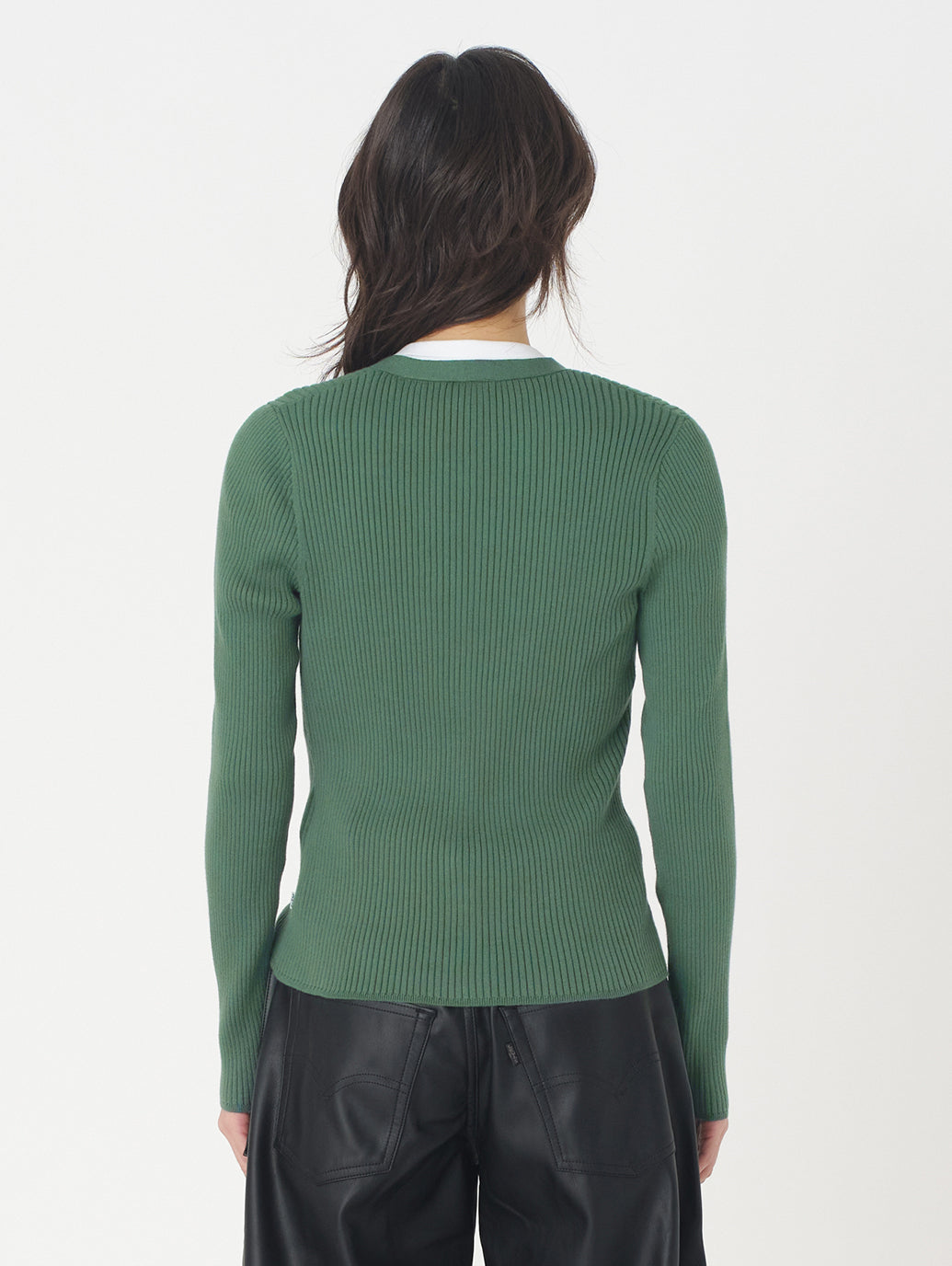 ニットカーディガン グリーン BISTRO GREEN