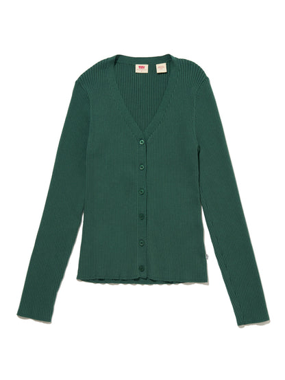 ニットカーディガン グリーン BISTRO GREEN