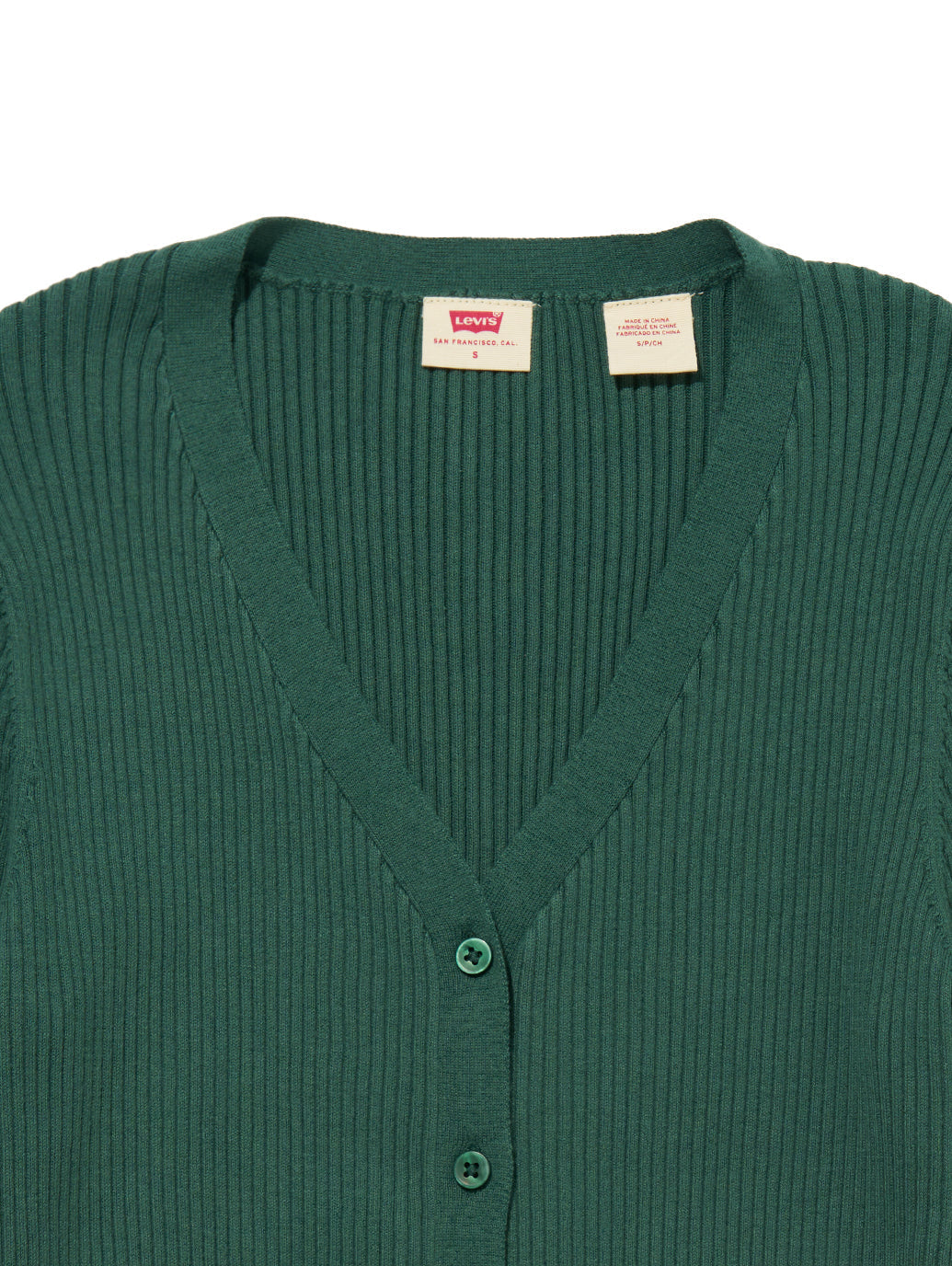 ニットカーディガン グリーン BISTRO GREEN