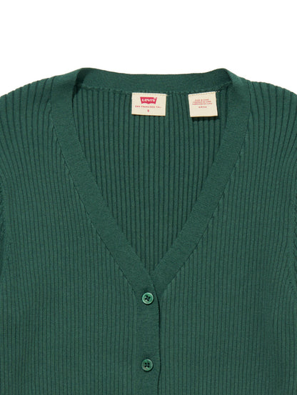 ニットカーディガン グリーン BISTRO GREEN