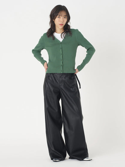 ニットカーディガン グリーン BISTRO GREEN