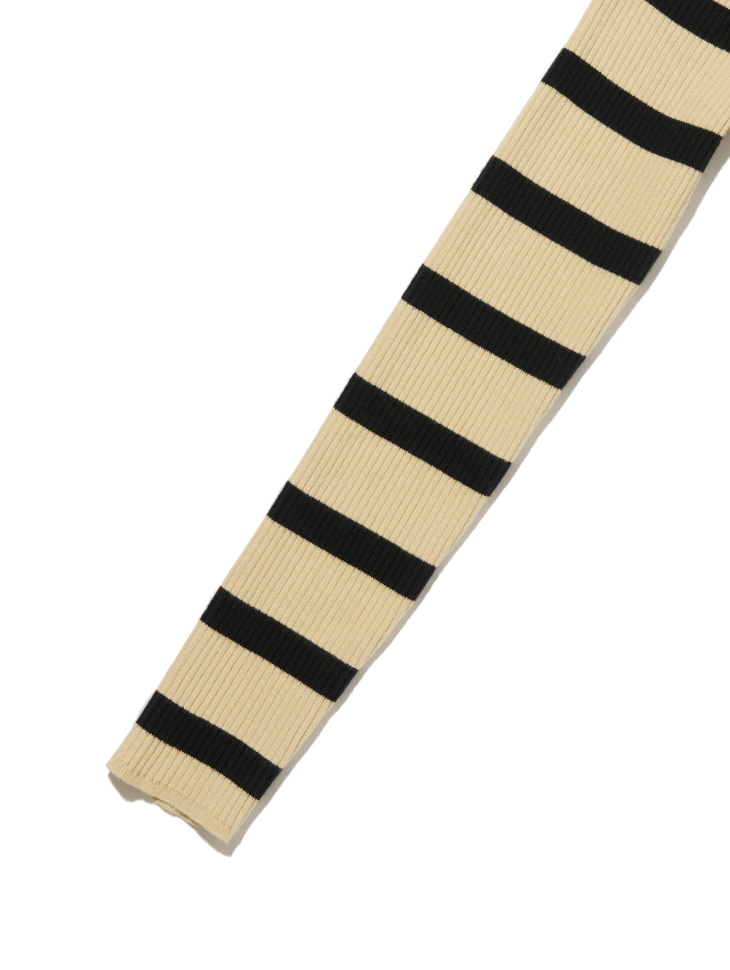 ニットカーディガン ベージュ REDWOOD STRIPE