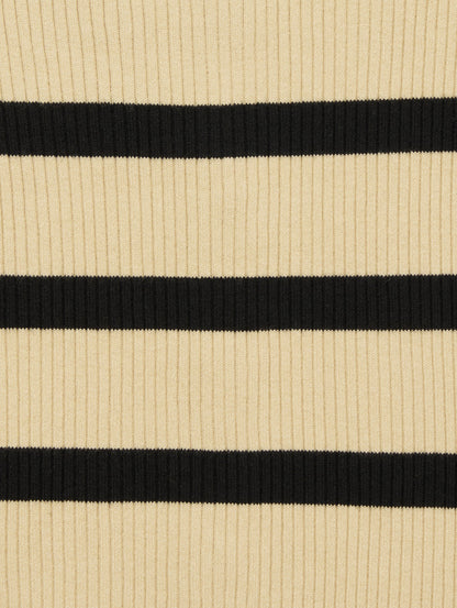 ニットカーディガン ベージュ REDWOOD STRIPE