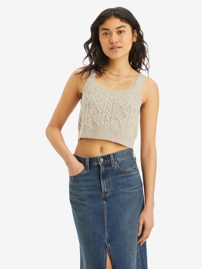 PRIMROSE ケーブルニット ベージュ OATMEAL