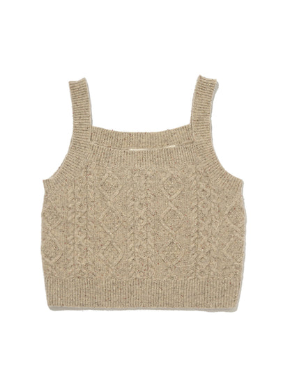 PRIMROSE ケーブルニット ベージュ OATMEAL