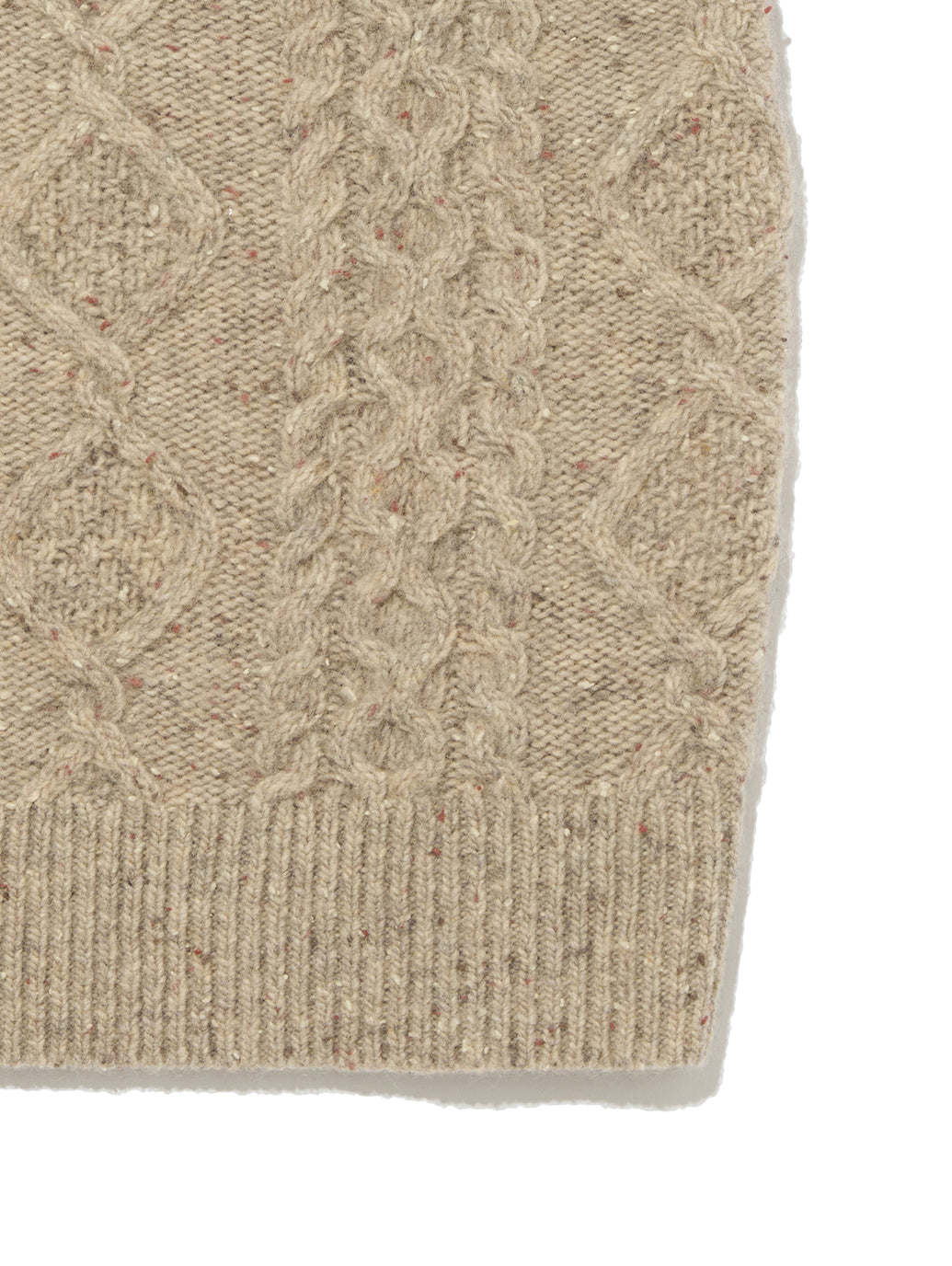 PRIMROSE ケーブルニット ベージュ OATMEAL