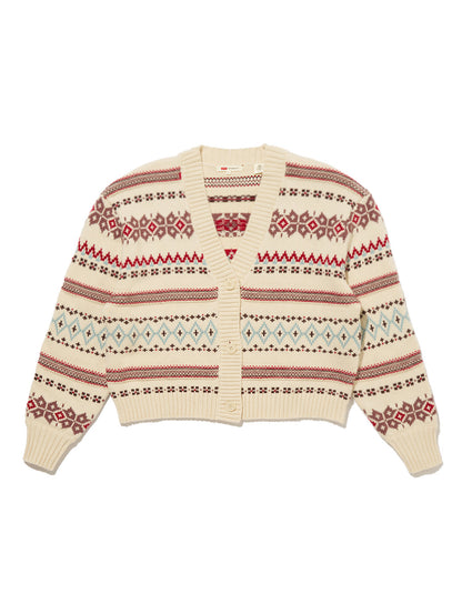 GALA FAIRISLE カーディガン ベージュ HAYLEY