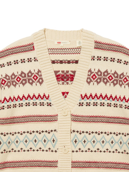GALA FAIRISLE カーディガン ベージュ HAYLEY