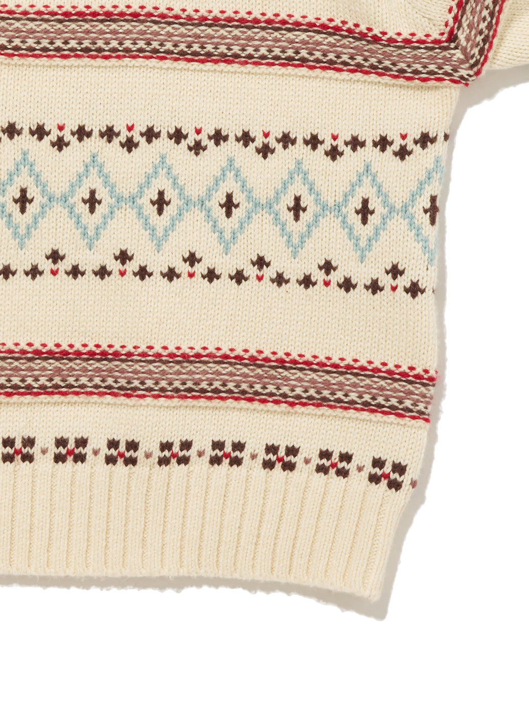 GALA FAIRISLE カーディガン ベージュ HAYLEY