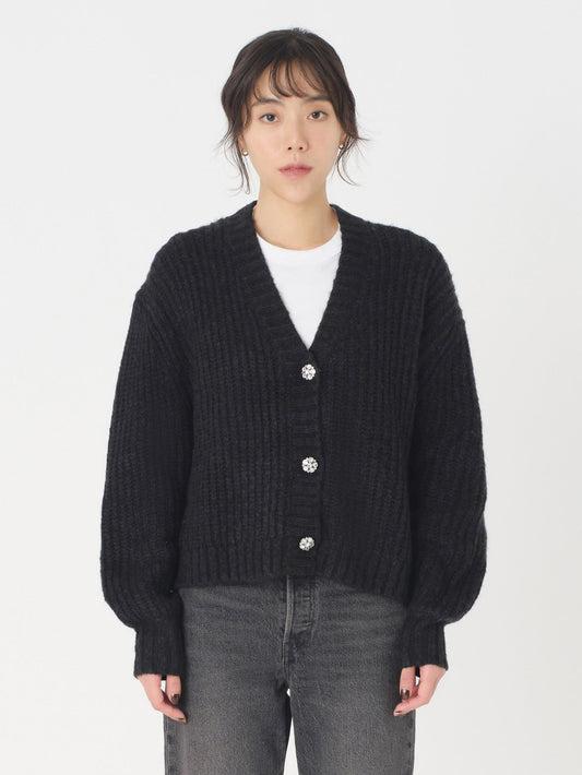 GALA FAIRISLE カーディガン ブラック CAVIAR