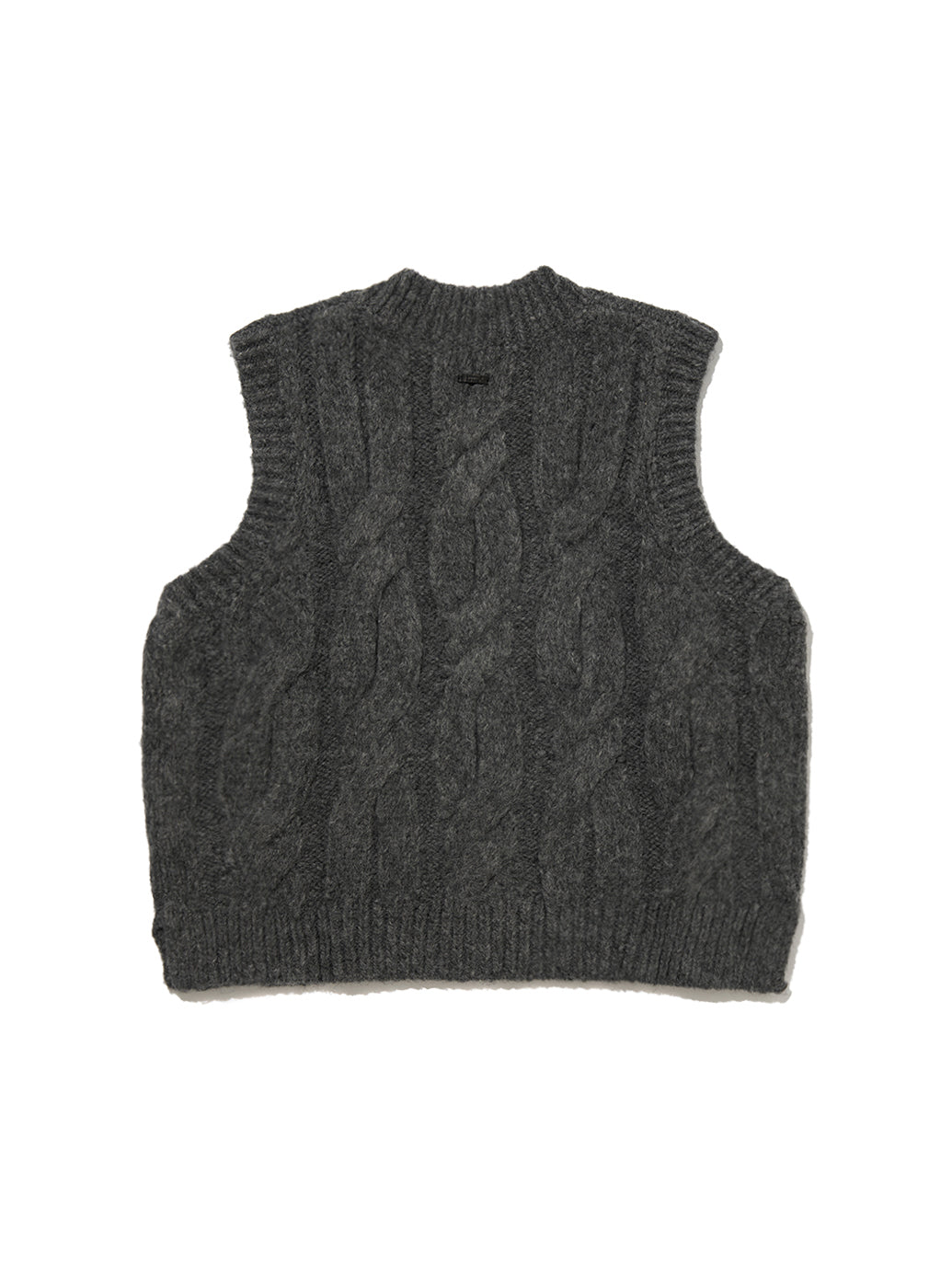 ISABEL ケーブルニットベスト グレー CHARCOAL HEATHER GREY