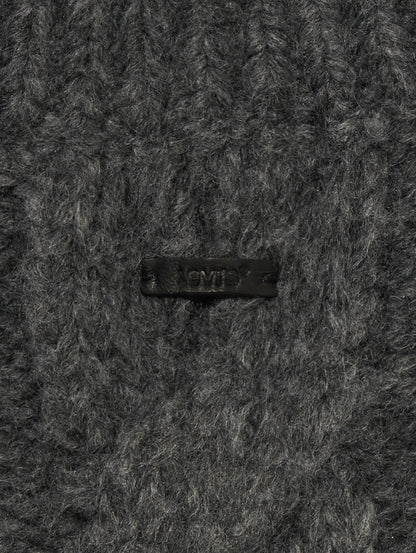 ISABEL ケーブルニットベスト グレー CHARCOAL HEATHER GREY